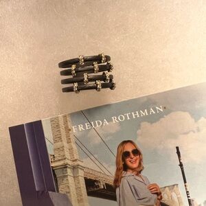 Freida Rothman Black and Gold Women's Ring